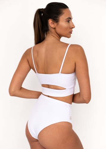 Biały strój do pole dance | Strój do jogi | Sklep internetowy SeeMe Shop