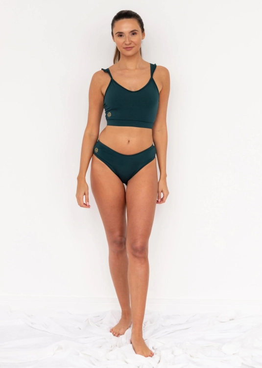 Ciemnozielony strój do pole dance | Top pole dance | Sklep internetowy SeeMe Shop