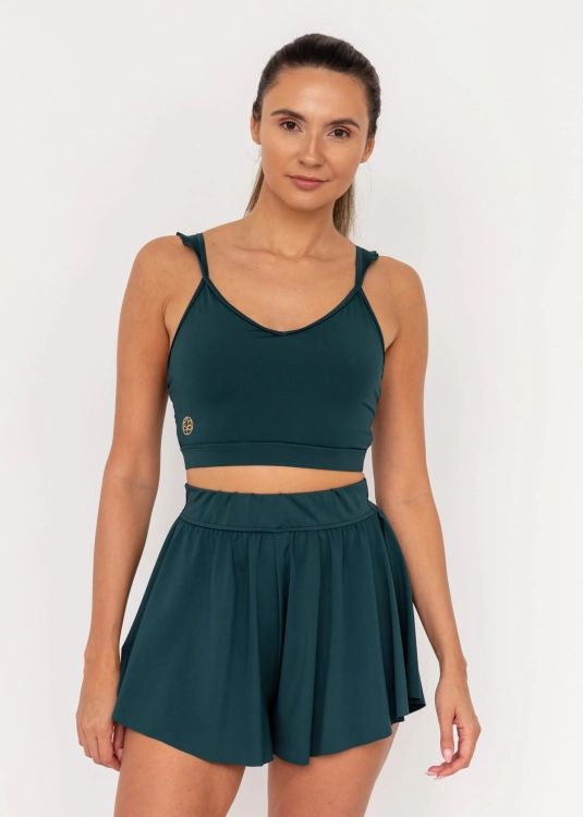 Ciemnozielony strój do pole dance | Top pole dance | Sklep internetowy SeeMe Shop