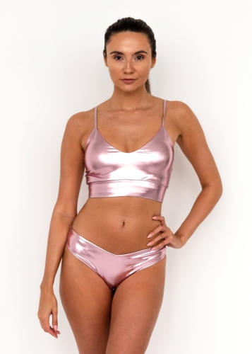 Jasnoróżowy strój pole dance | Top pole dance | Sklep internetowy SeeMe Shop