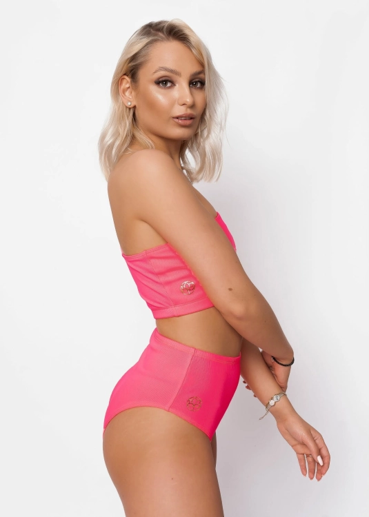 Neonowo - różowy zestaw do pole dance lub na plażę AGNES PINK | Sklep internetowy Seeme Shop