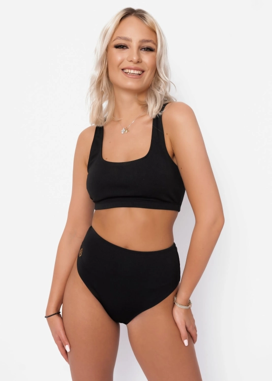 Czarny, klasyczny strój do pole dance lub na plażę. Na mały i duży biust | Top do pole dance | Sklep internetowy SeeMe Shop