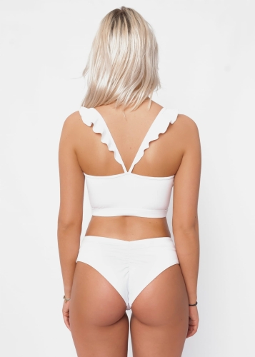 Biały strój do pole dance | Majtki pole dance | Sklep internetowy SeeMe Shop