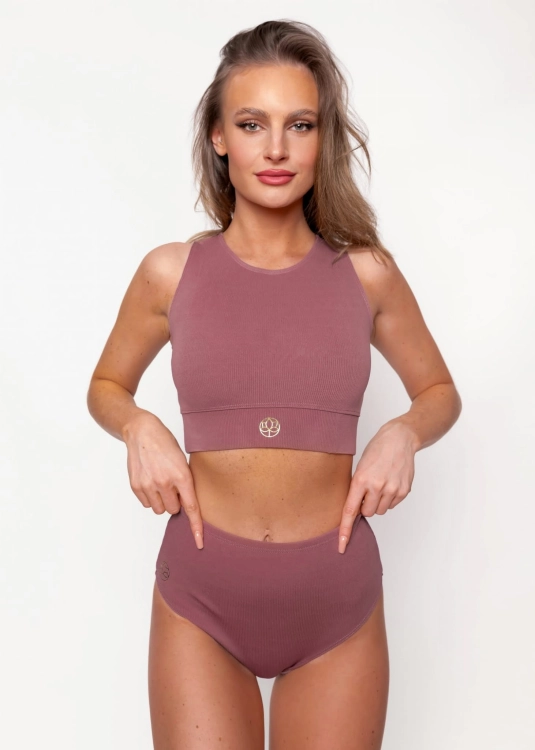 Czekoladowy komplet do jogi | Strój do jogi | Sklep internetowy SeeMe Shop