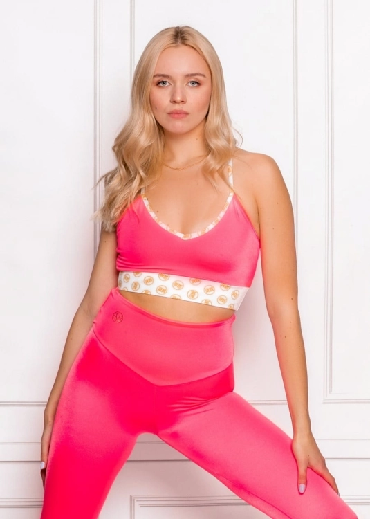 Neonowo - różowy, klasyczny top do pole dance | Sklep internetowy SeeMe Shop