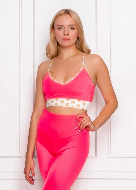 Neonowo - różowy, klasyczny top do pole dance | Sklep internetowy SeeMe Shop