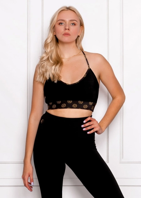 Czarny, klasyczny top do pole dance | Sklep internetowy SeeMe Shop