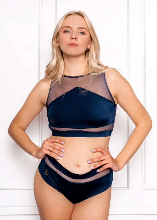 Granatowy, elegancji strój do pole dance | Sklep internetowy SeeMe Shop