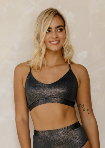 Błyszczący top do pole dance | Strój pole dance | Sklep internetowy SeeMe Shop