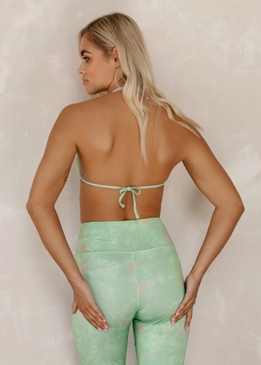Pistacjowe legginsy na fitness | Strój fitness | Sklep internetowy SeeMe Shop
