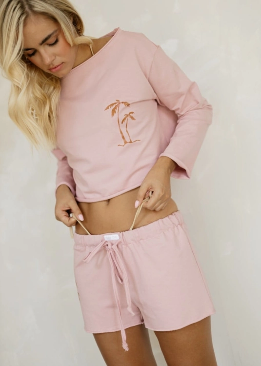 Różowy komplet plażowy MALLORCA | Strój na plażę | Sklep internetowy SeeMe Shop