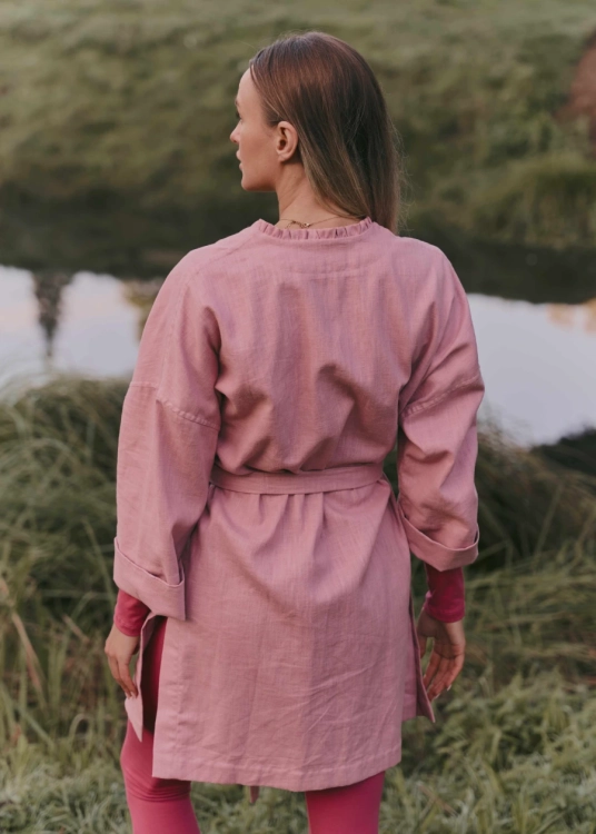 Długie lniane kimono | Płaszcz a la kimono | Sklep internetowy SeeMe Shop