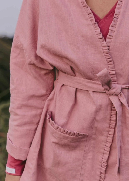 Długie lniane kimono | Płaszcz a la kimono | Sklep internetowy SeeMe Shop