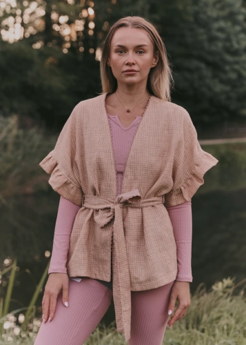 Lekka lniana narzutka a la kimono | Kimono do jogi | Sklep internetowy SeeMe Shop