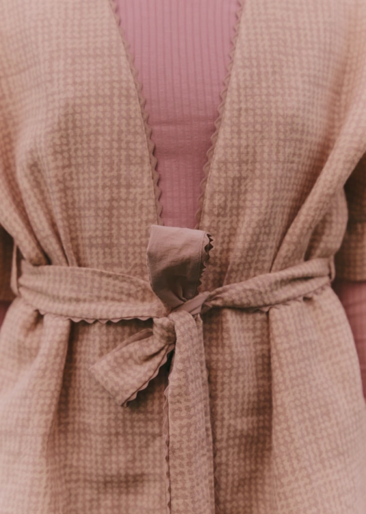 Lekka lniana narzutka a la kimono | Kimono do jogi | Sklep internetowy SeeMe Shop
