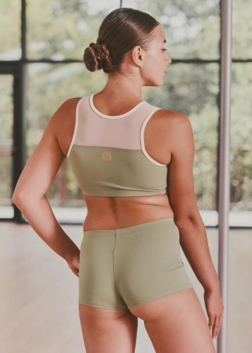 Dziecięcy komplet do pole dance | Strój dziecięcy do aerial | Komplet stroju dla dzieci z siateczką | Sklep internetowy SeeMe Shop