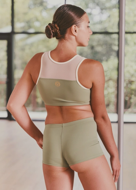 Dziecięcy komplet do pole dance | Strój dziecięcy do aerial | Komplet stroju dla dzieci z siateczką | Sklep internetowy SeeMe Shop