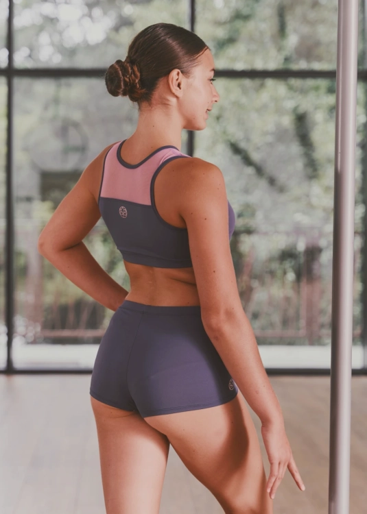 Dziecięcy komplet do pole dance | Strój dziecięcy do aerial | Komplet stroju dla dzieci z siateczką | Sklep internetowy SeeMe Shop